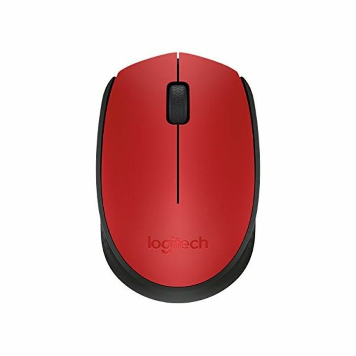 Wireless muis Logitech M171 Zwart Rood 1000 dpi